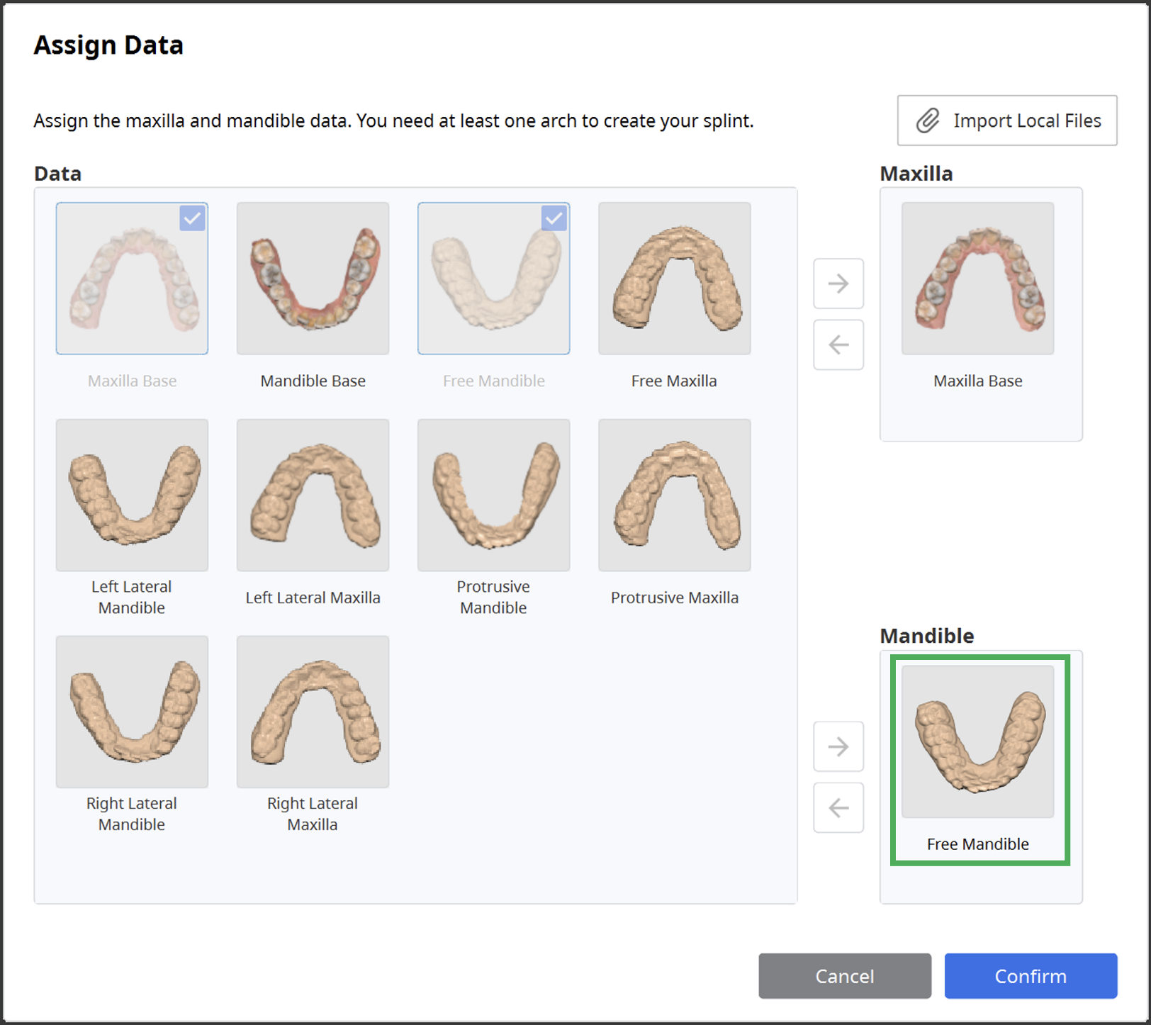 Using dynamic occlusion data to create a dental splint medit help center
