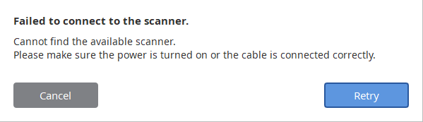 scanner not connecting to computer