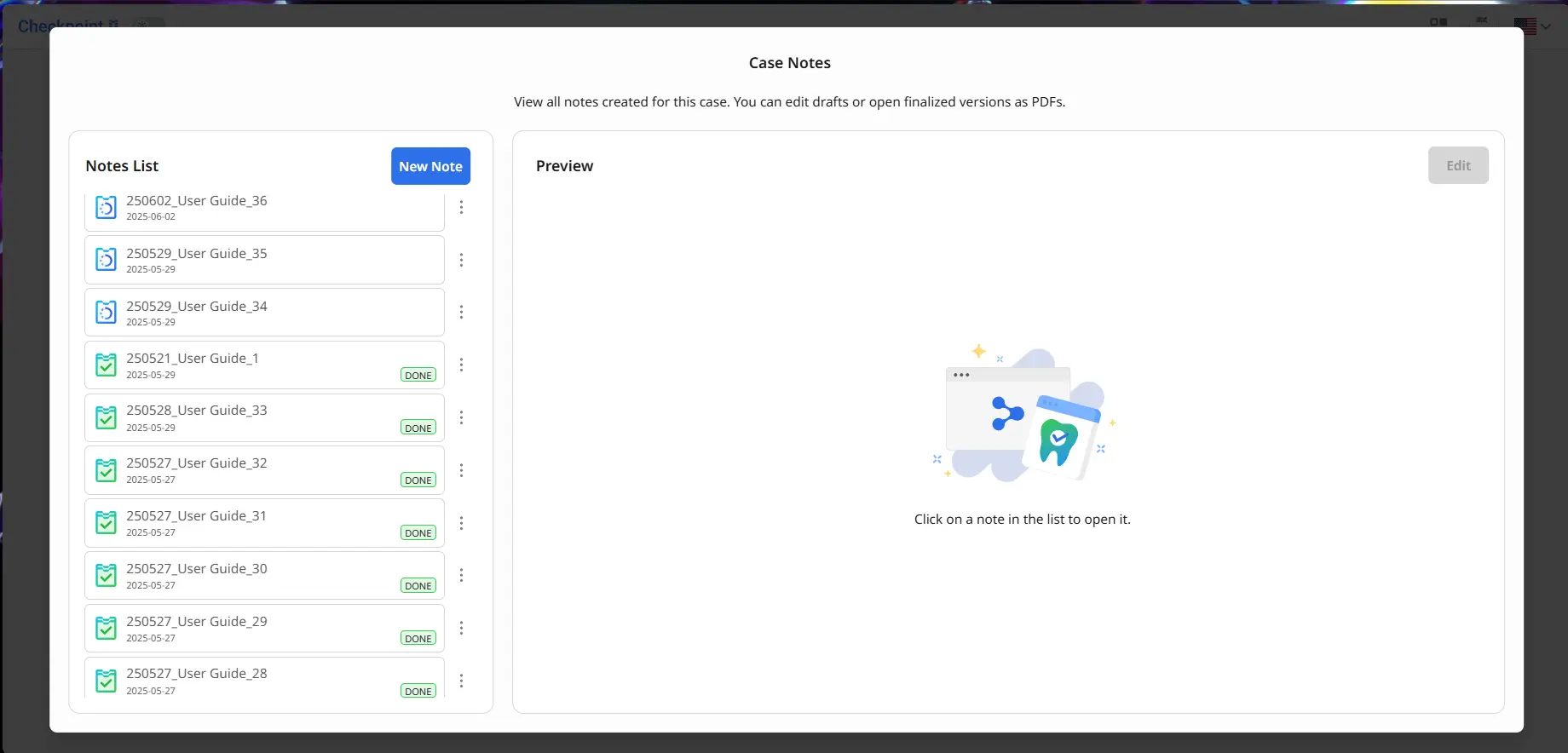 📖 [Checkpoint] Workflow – Medit Help Center