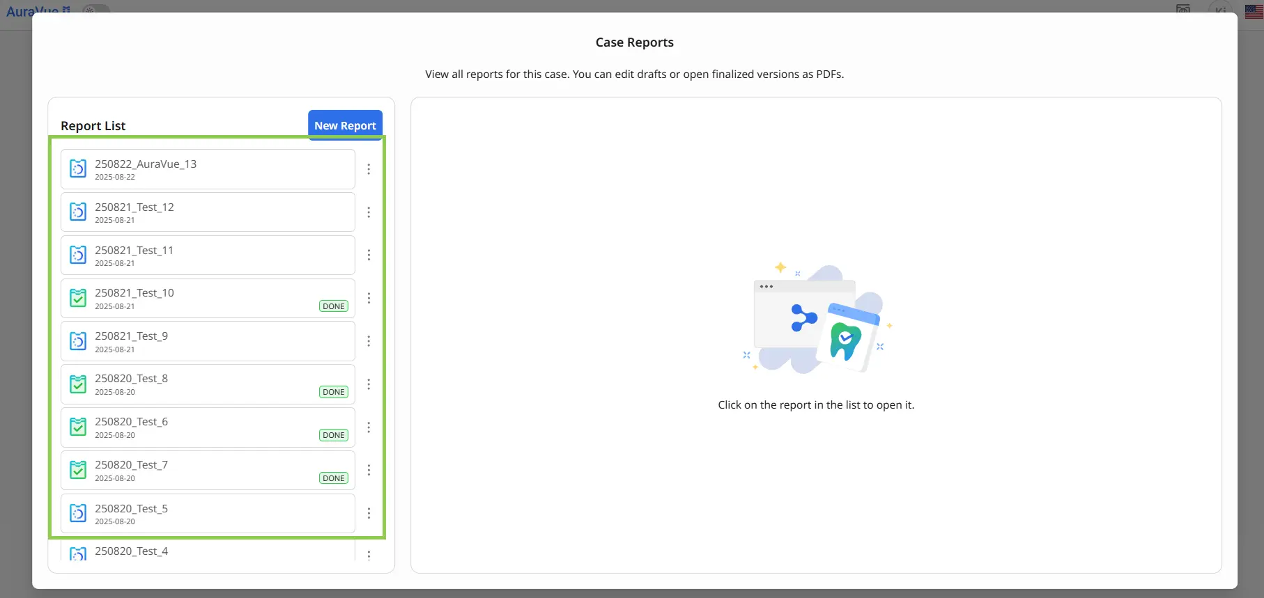 Saving Finalized Reports Auravue.webp