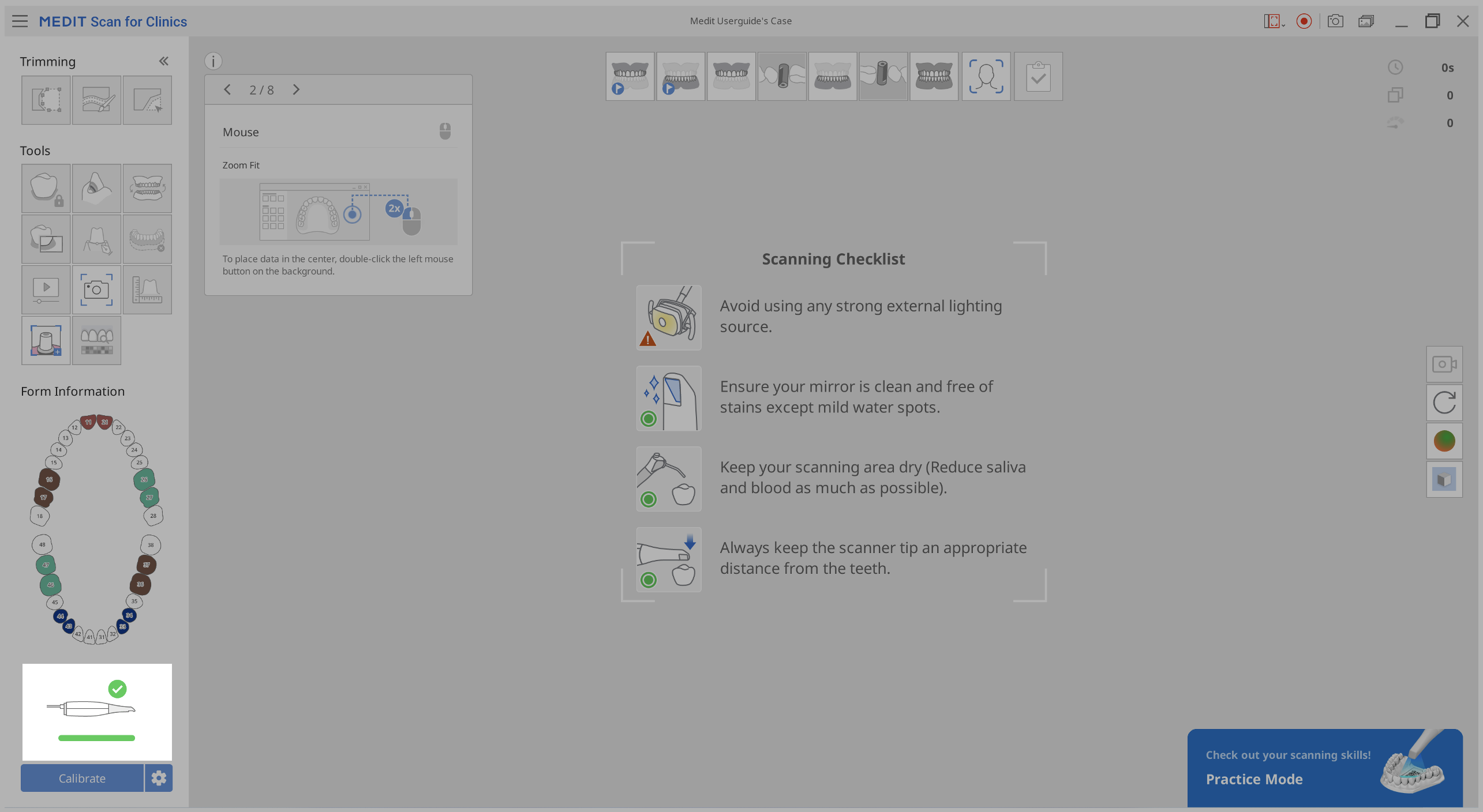 Scanner status Medit Help Center