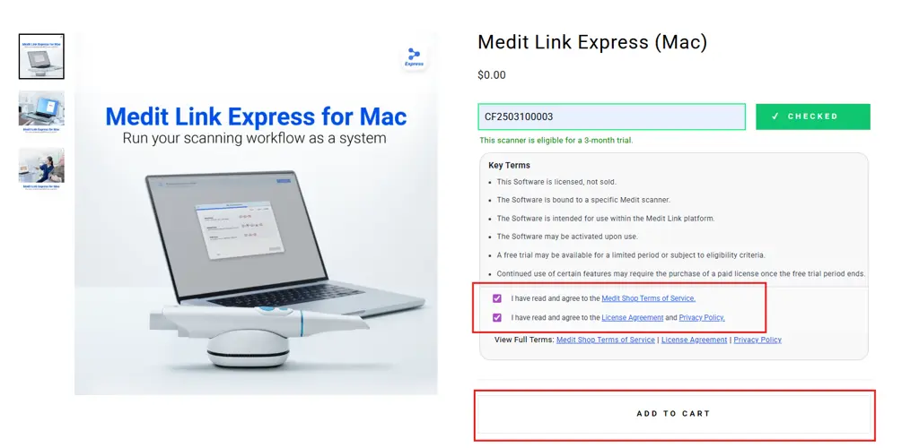 Medit Express for Mac payment 4.webp